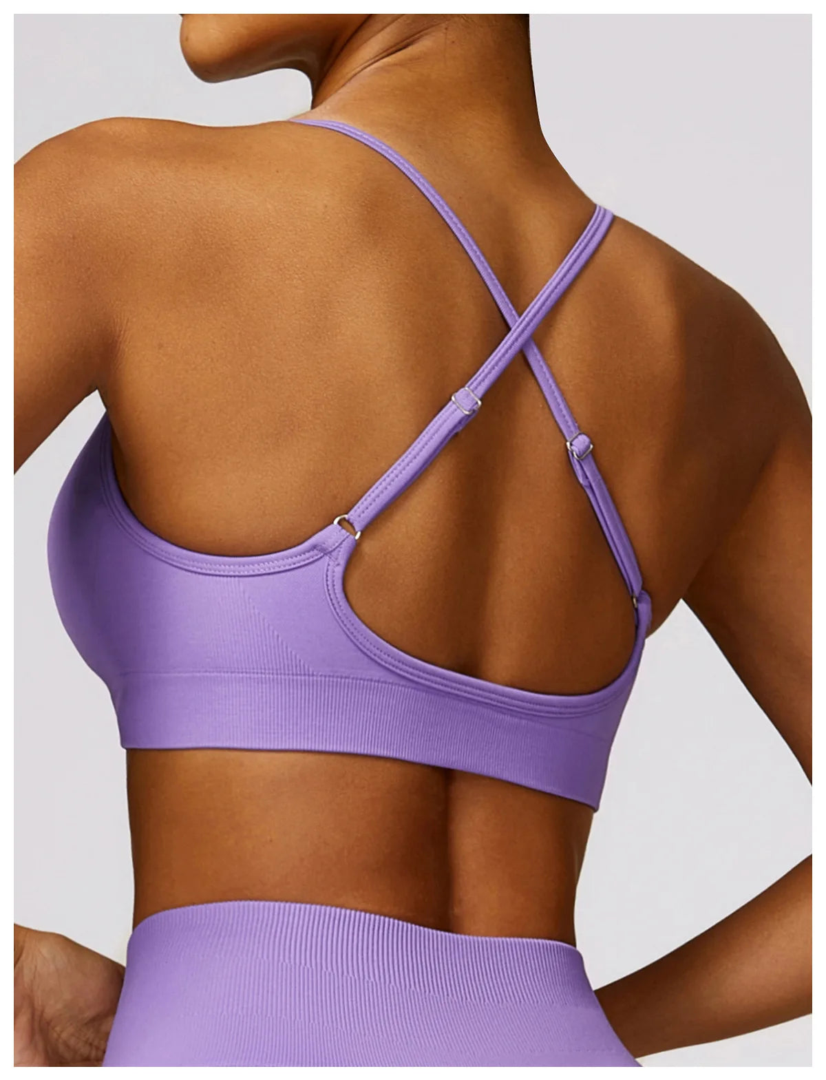 Seamless Criss Cross Fitness Bra – Padded