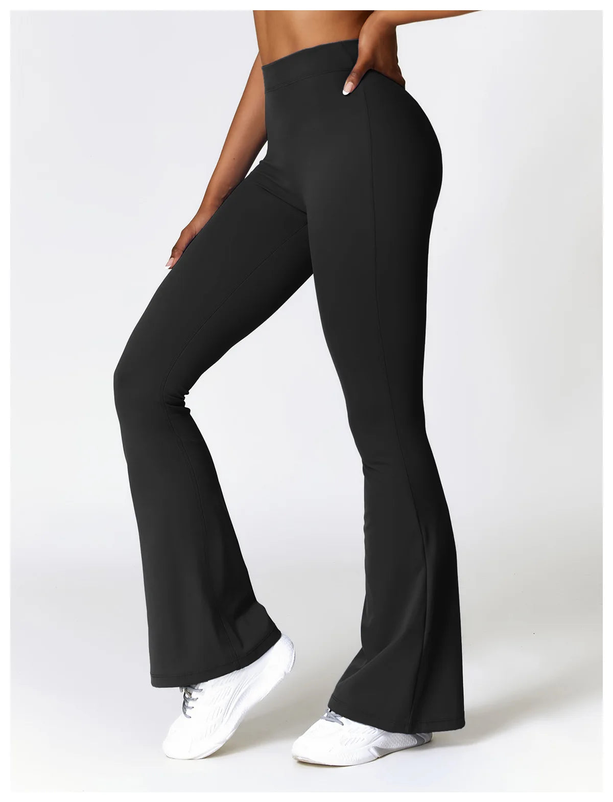 High Waist Flare Leggings –