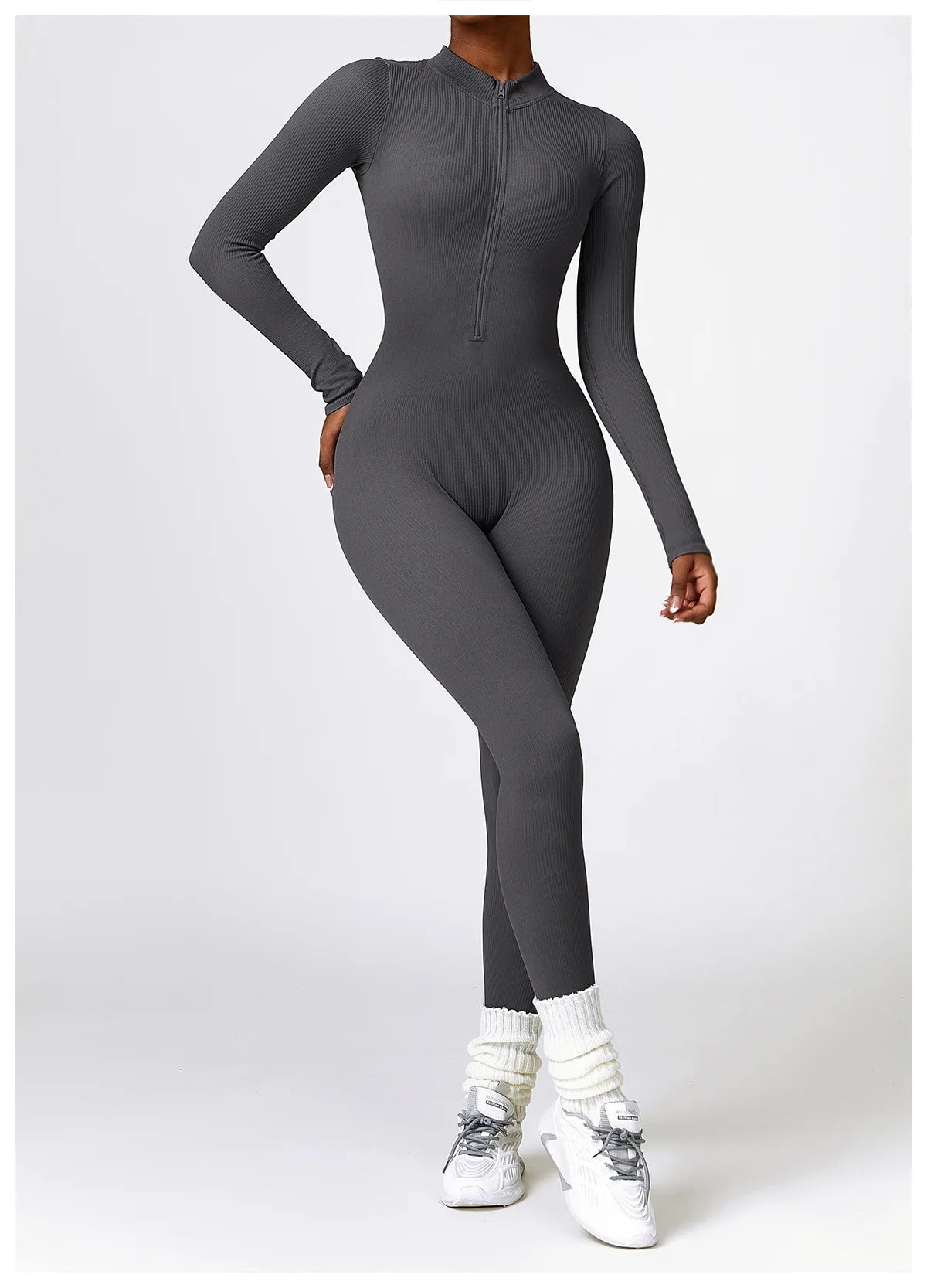 Long Sleeve Ribbed Bodysuit