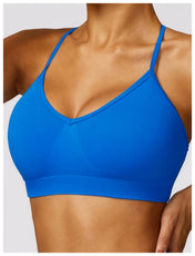 Seamless Criss Cross Fitness Bra – Padded