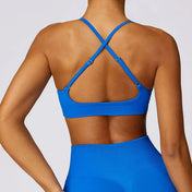 Seamless Criss Cross Fitness Bra – Padded