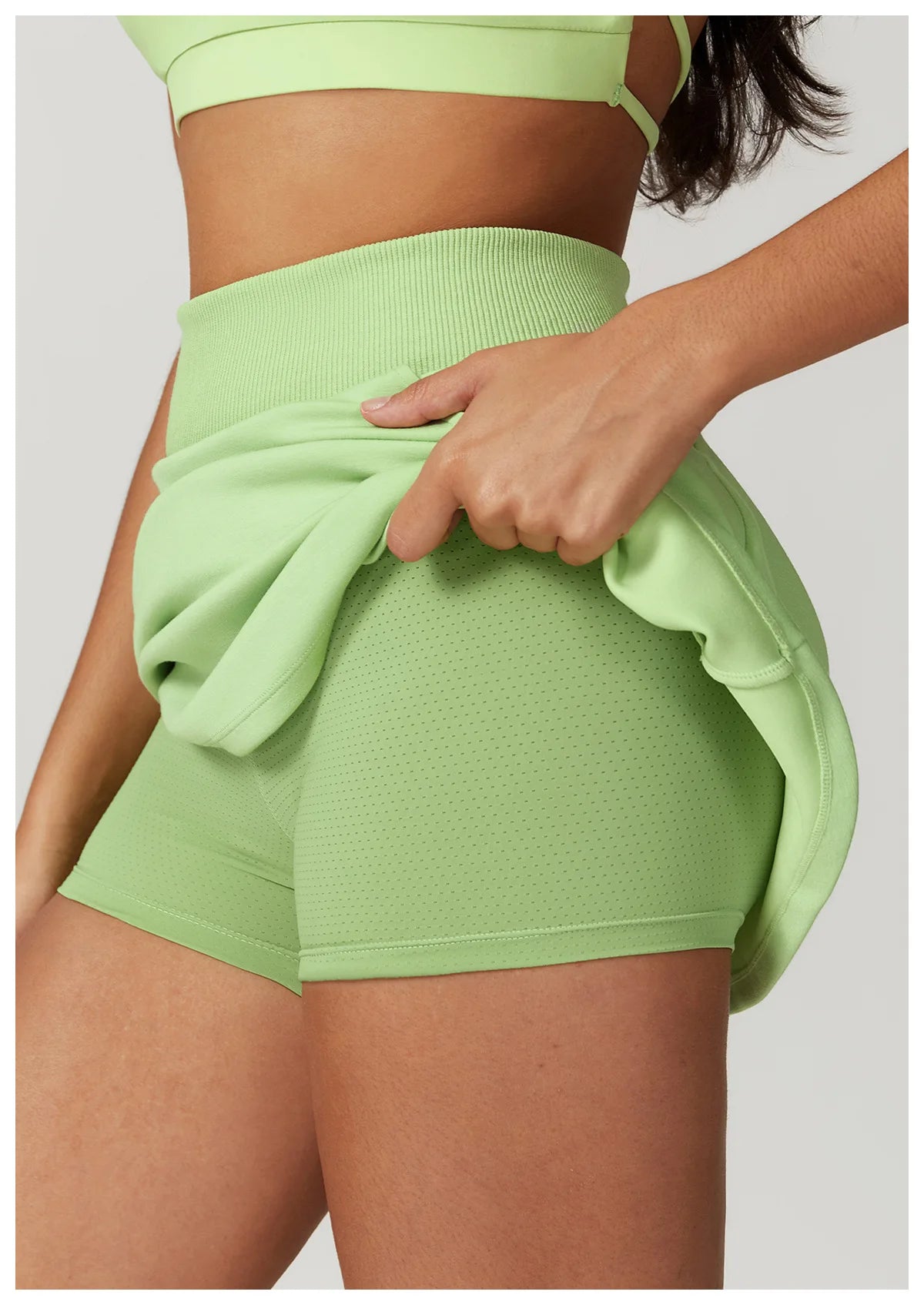 Ultra Slim Yoga Shorts with Pocket – Mini Skirt Info