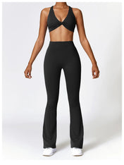 High Waist Flare Leggings –