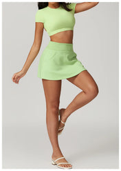 Ultra Slim Yoga Shorts with Pocket – Mini Skirt Info