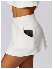 Ultra Slim Yoga Shorts with Pocket – Mini Skirt Info