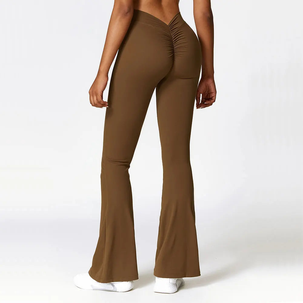 High Waist Flare Leggings –