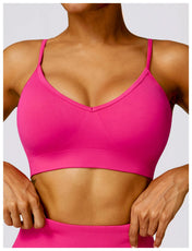 Seamless Criss Cross Fitness Bra – Padded