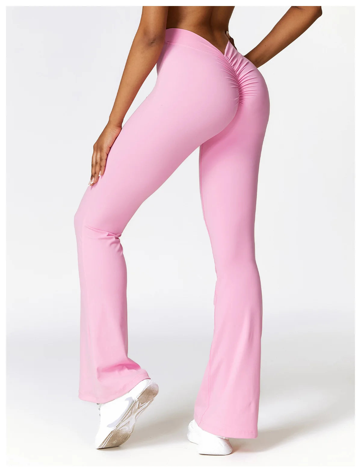 High Waist Flare Leggings –