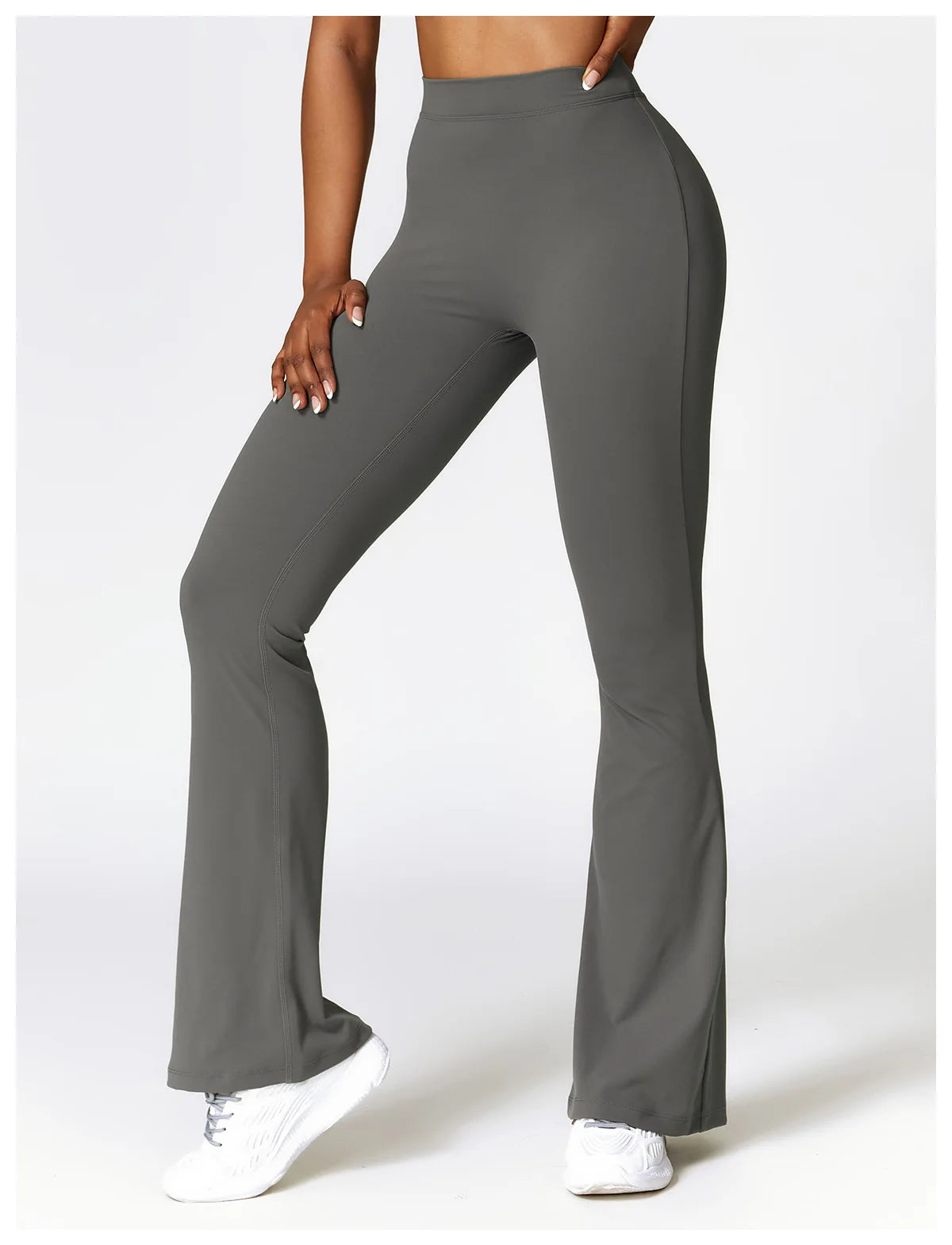 High Waist Flare Leggings –