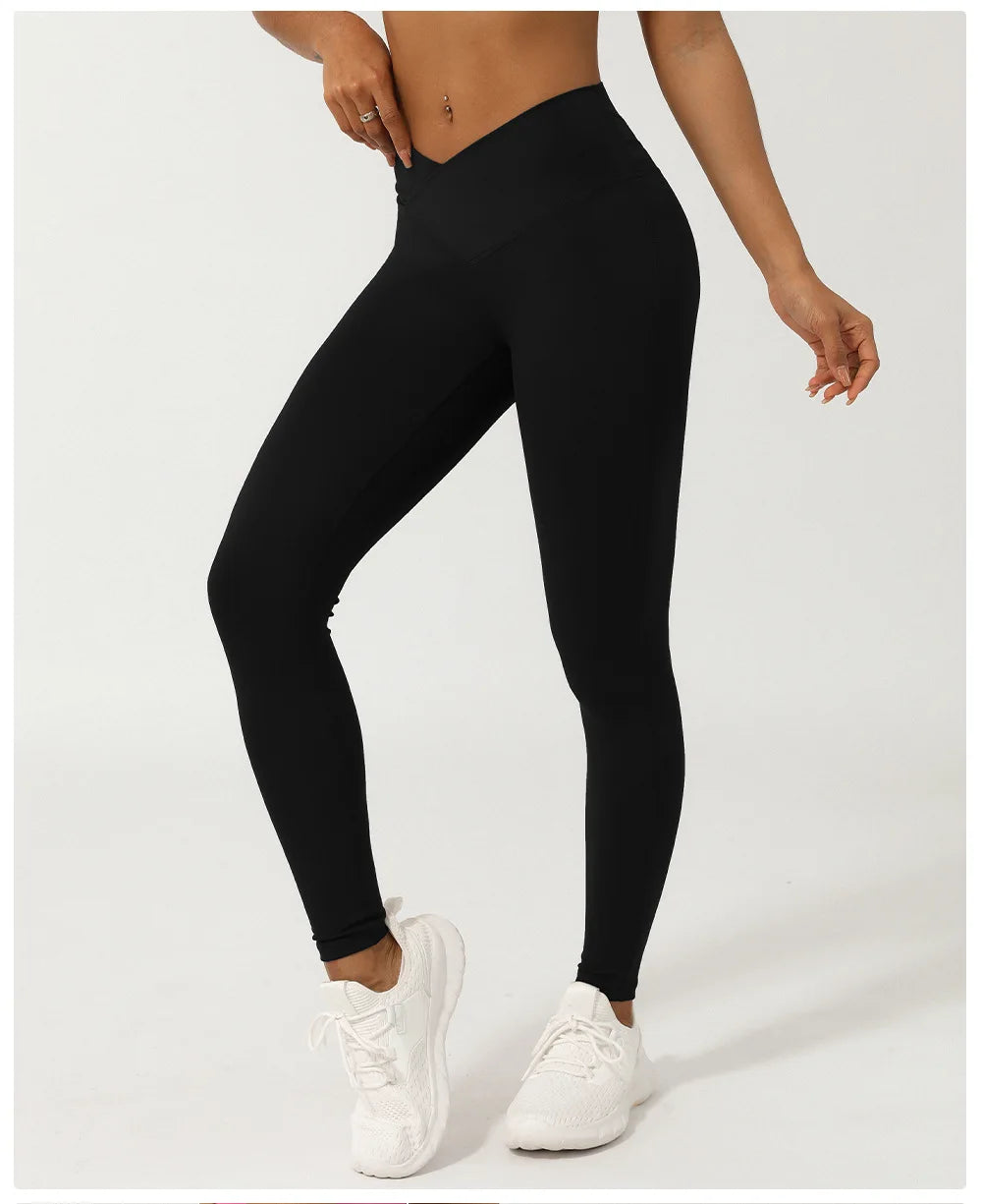 High-Waist Fitness Leggings – Hips Lifting