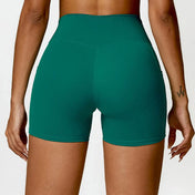 High Waist Pocket Yoga Shorts –