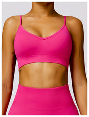 Seamless Criss Cross Fitness Bra – Padded