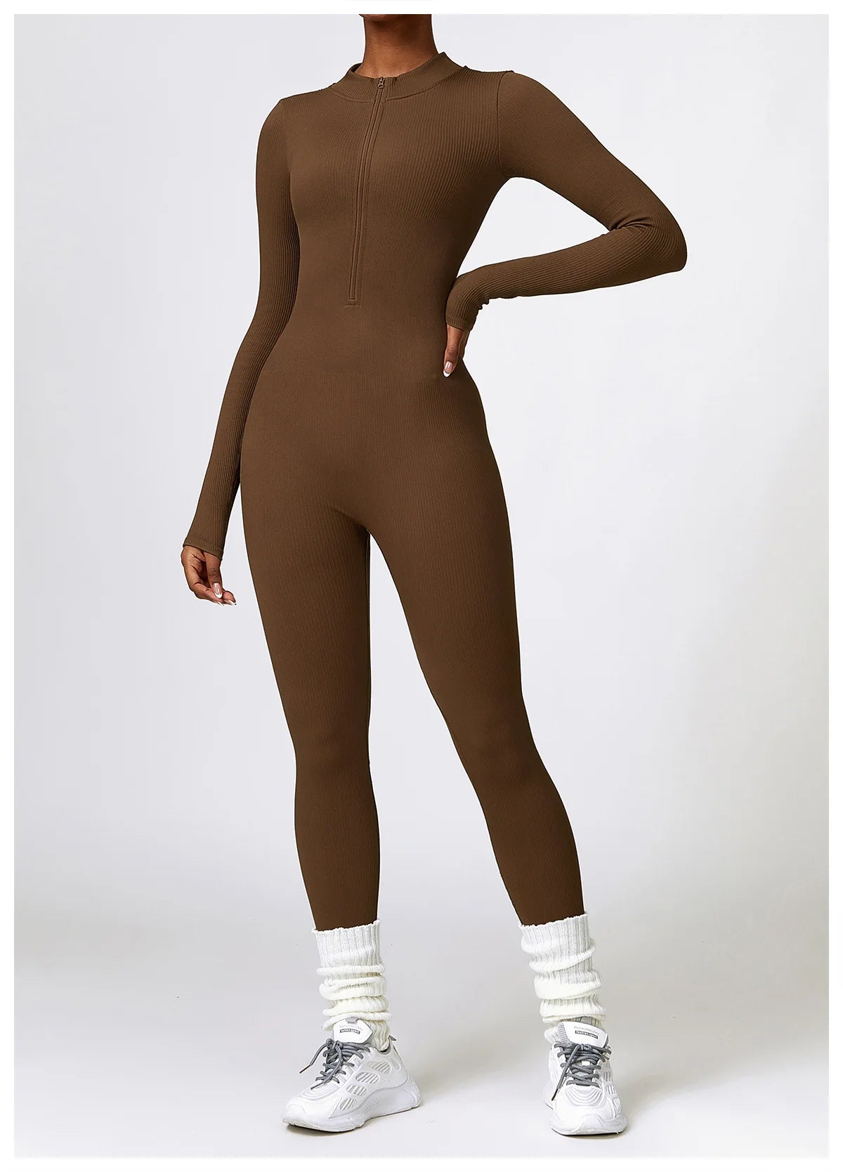 Long Sleeve Ribbed Bodysuit