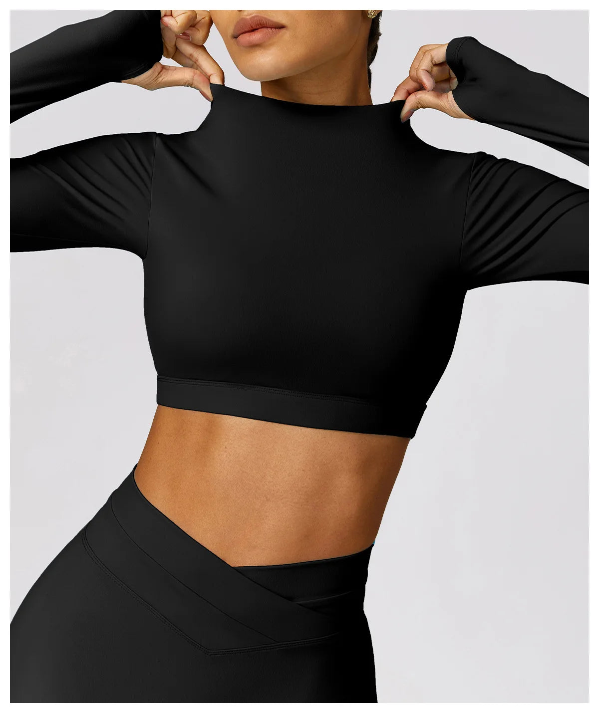 High Elastic Hollow Yoga Top – Breathable