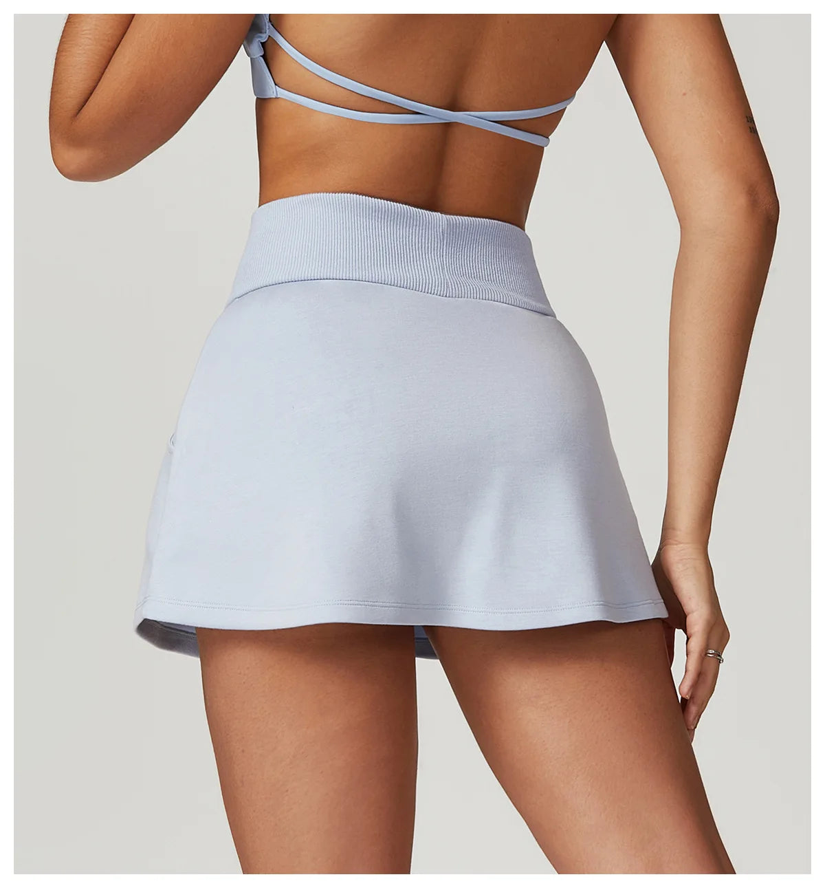 Ultra Slim Yoga Shorts with Pocket – Mini Skirt Info