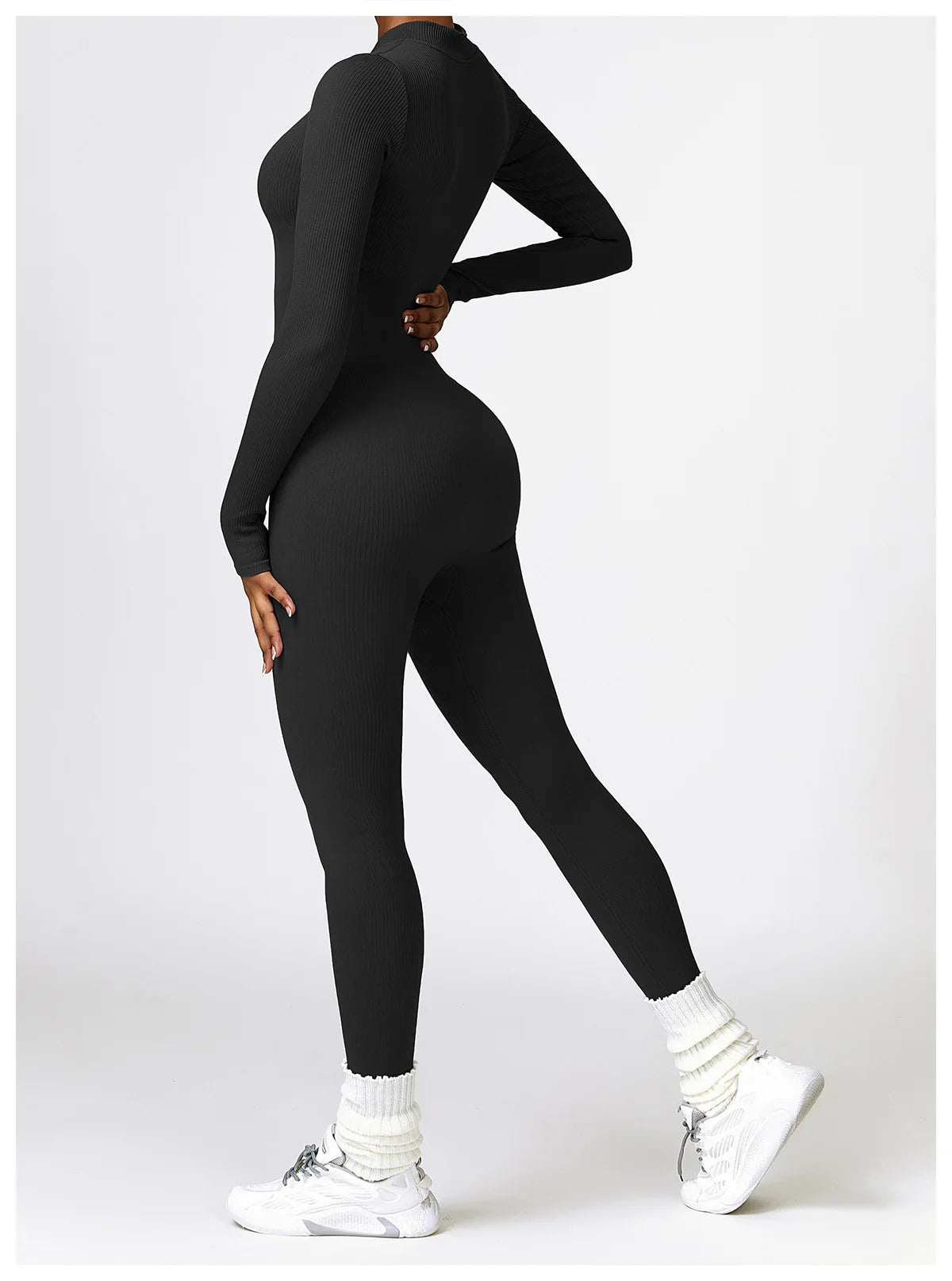 Long Sleeve Ribbed Bodysuit