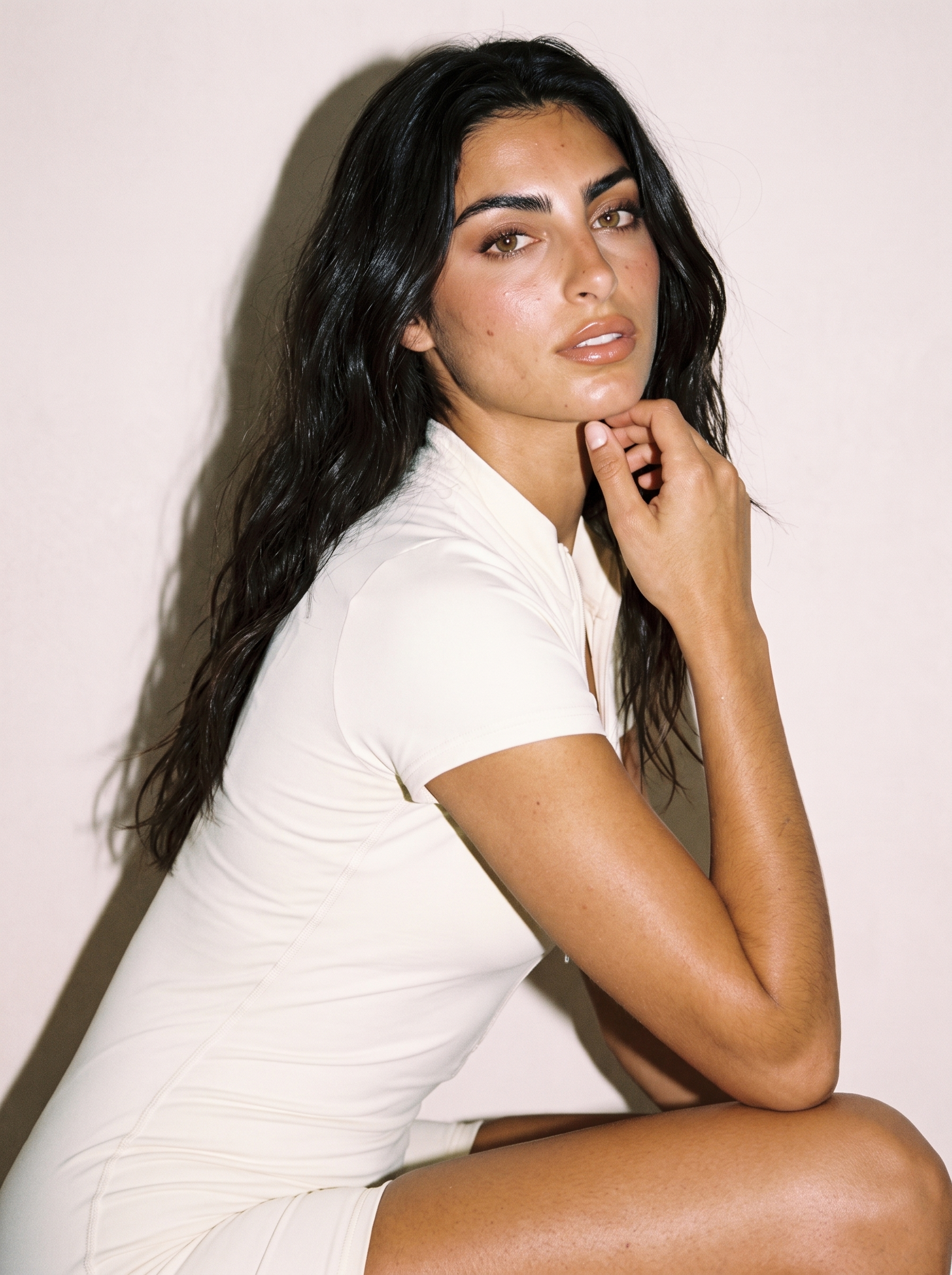 Ana Jumpsuit in Neutral, side close-up