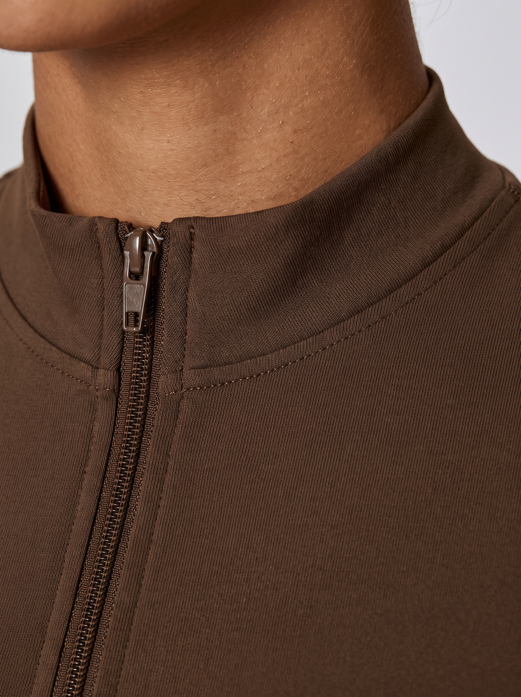 Ana Jumpsuit in Brown, fabric detail