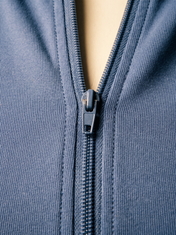Aurelia Jacket Blue in Blue, fabric detail