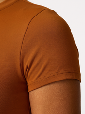 Stella Top Brown in Brown, fabric detail