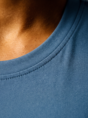 Stella Top Blue in Blue, fabric detail