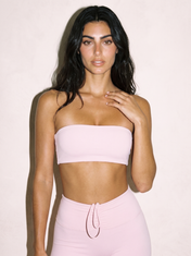 Nina Comfort Bra in Pink, front close up