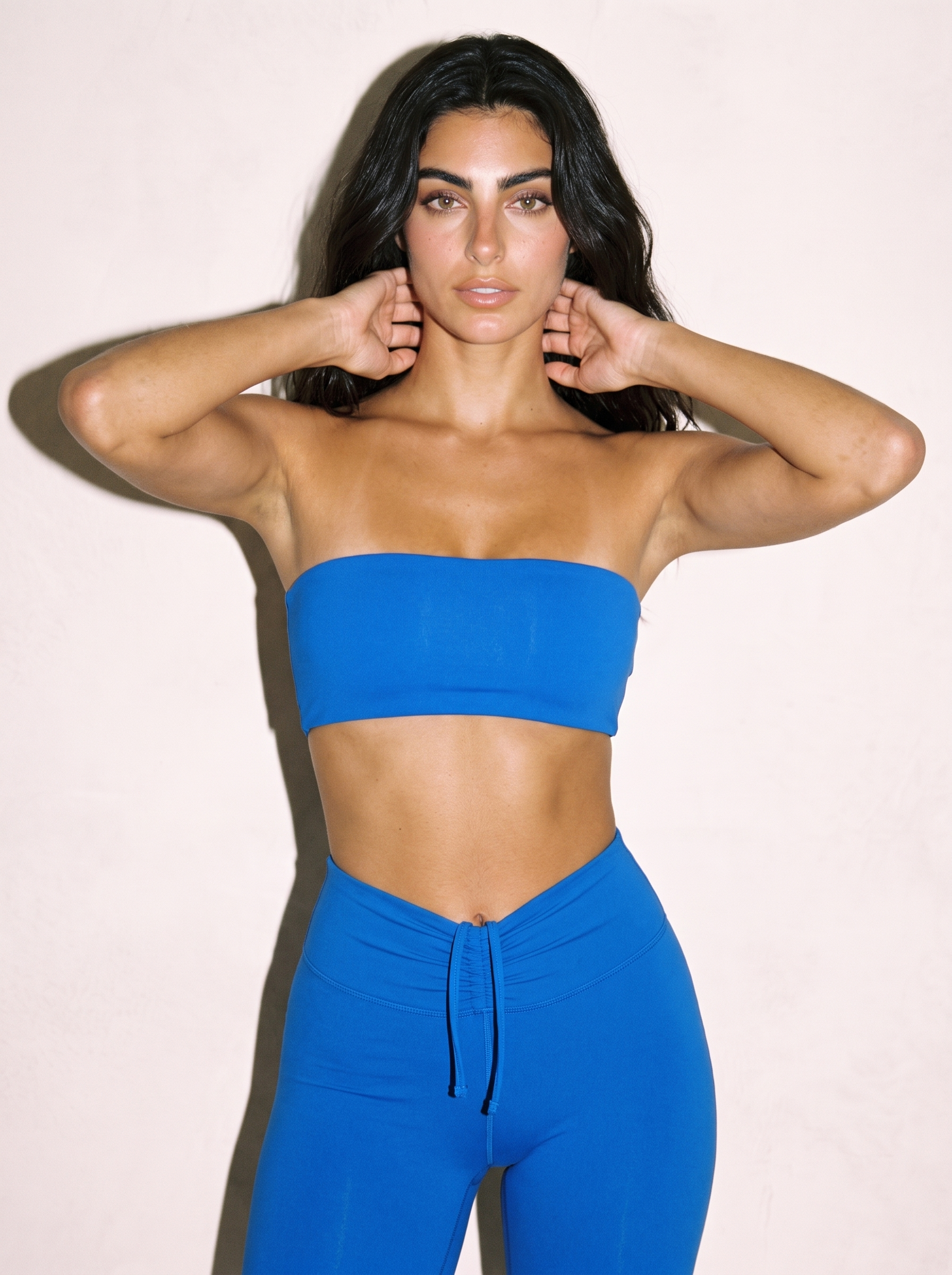 Nina Comfort Bra in Blue, front close up