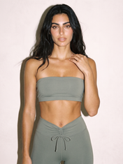 Nina Comfort Bra in Gray, front close up