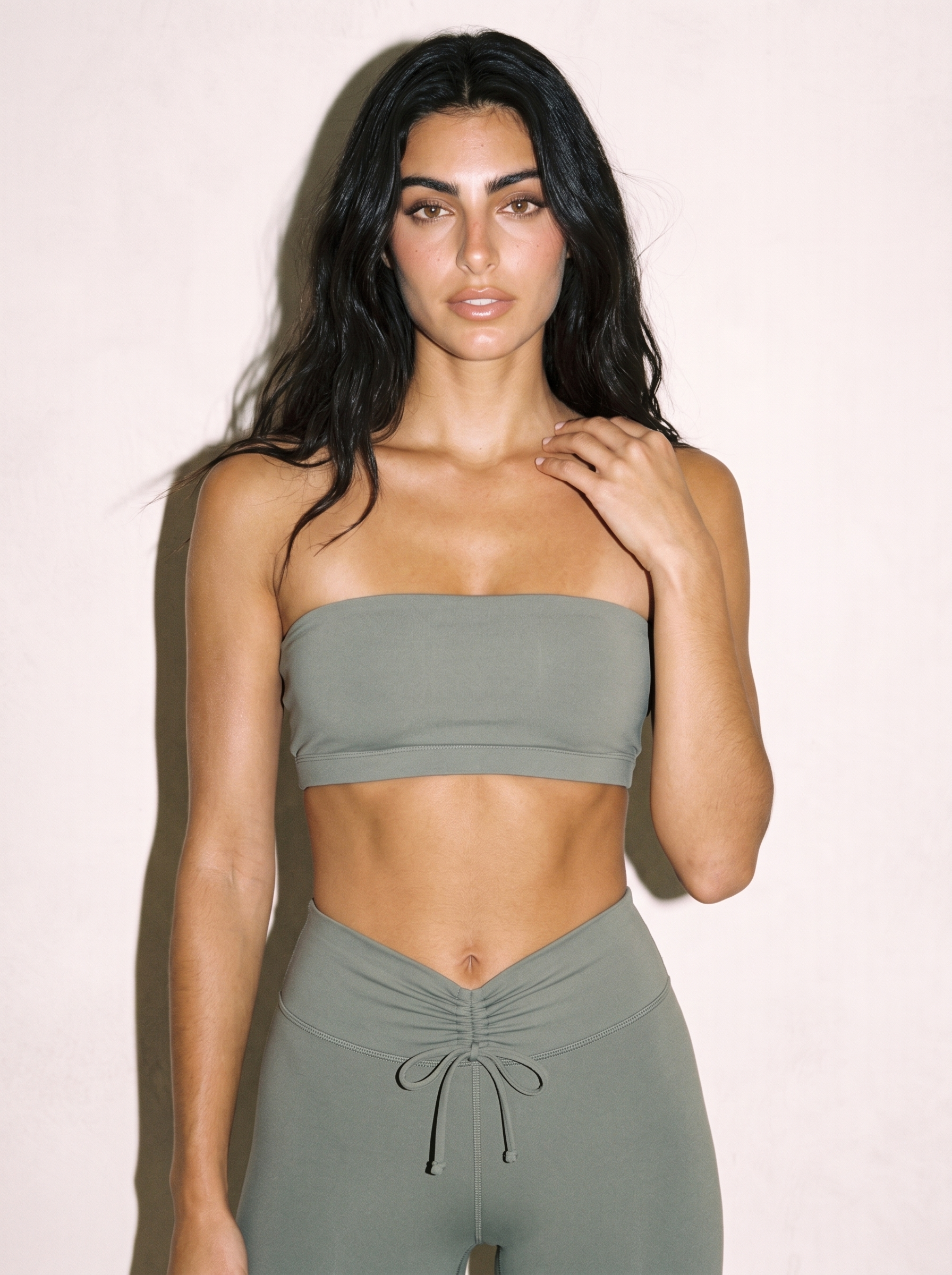 Nina Comfort Bra in Gray, front close up