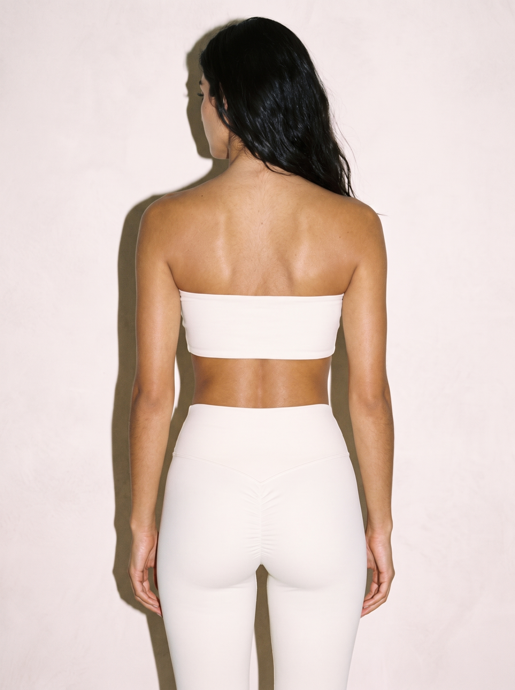 Nina Comfort Bra in White, back view